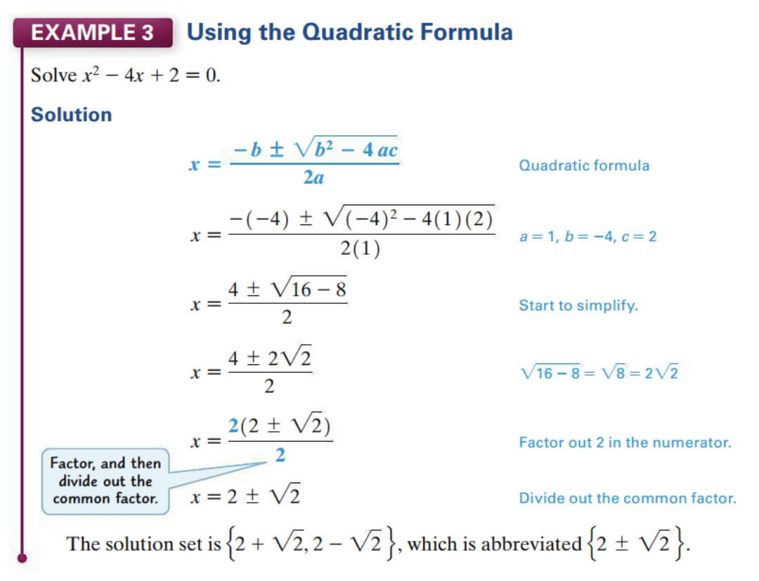 QuadraticFormulaEx